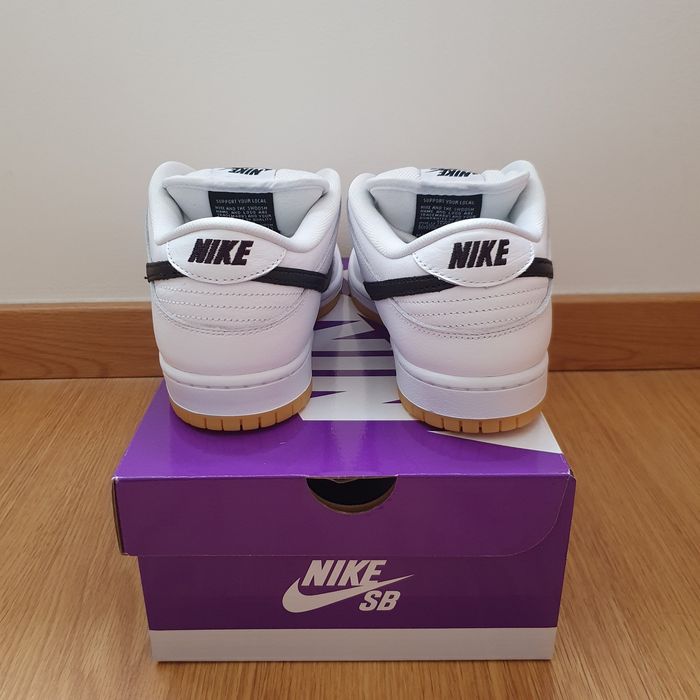 Nike SB Dunk Low Pro White Gum | 41