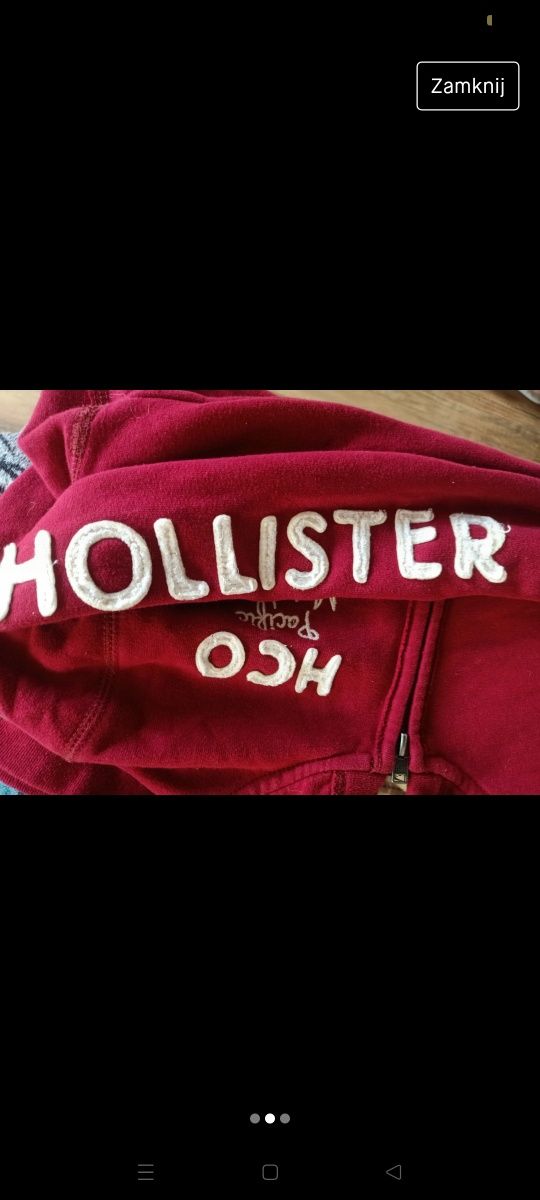 Bluza czerwona/bordowa Hollister