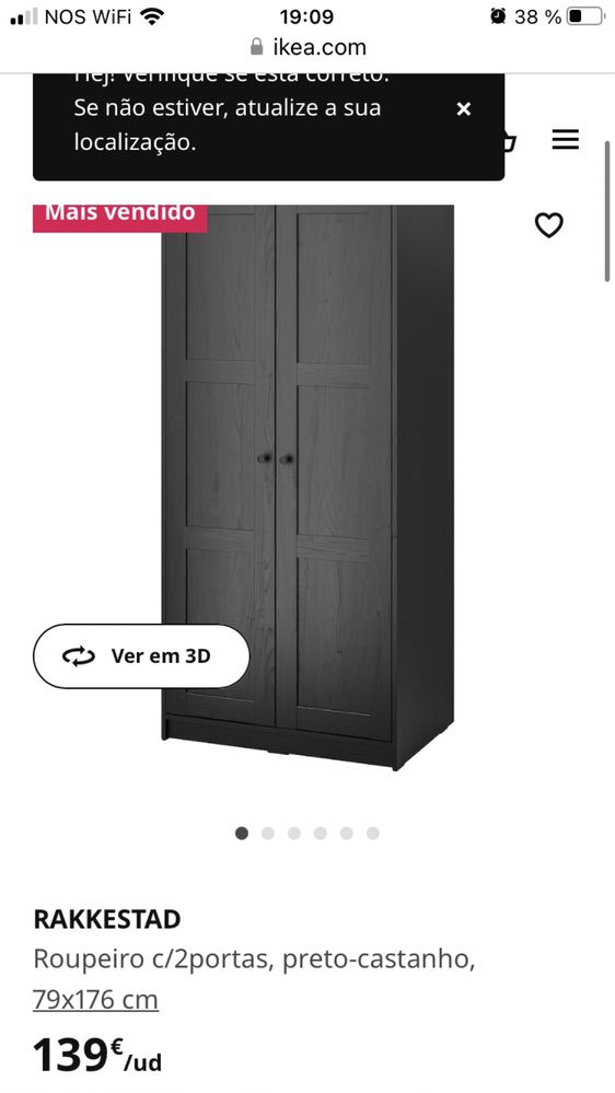 Armario preto da ikea