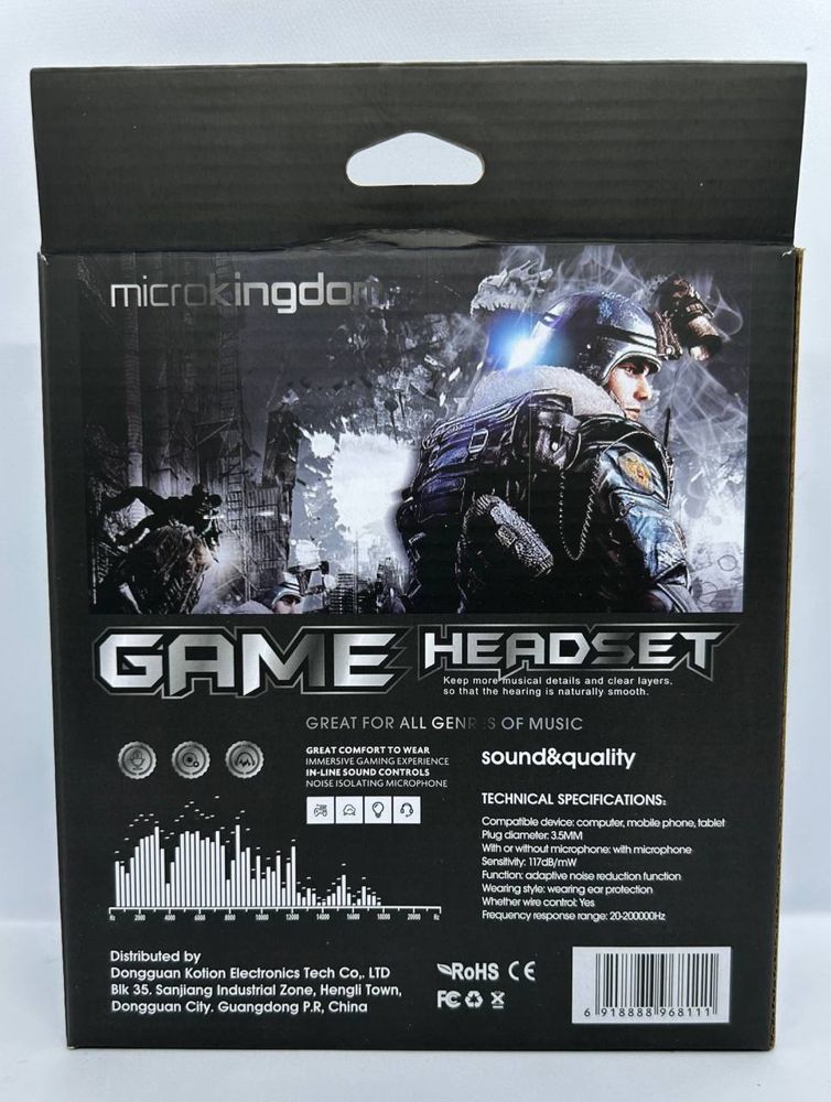 Ігрові навушники з мікрофоном GS4 камуфляж