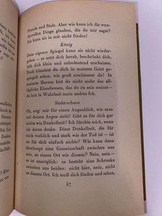 Książka po niemiecku Tagore Der König der dunklen kammer