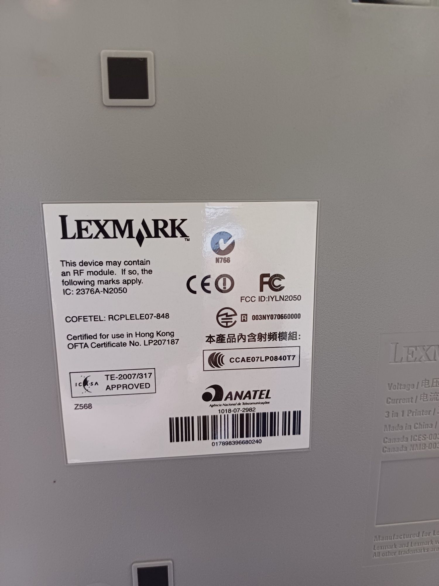 Drukarka kolorowa, skaner, wielofunkcyjne urządzenie Lexmark X 4875