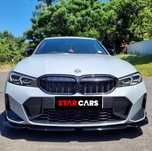 BMW G20 G21 Dokładka przedniego zderzaka Czarny Połysk Carbon