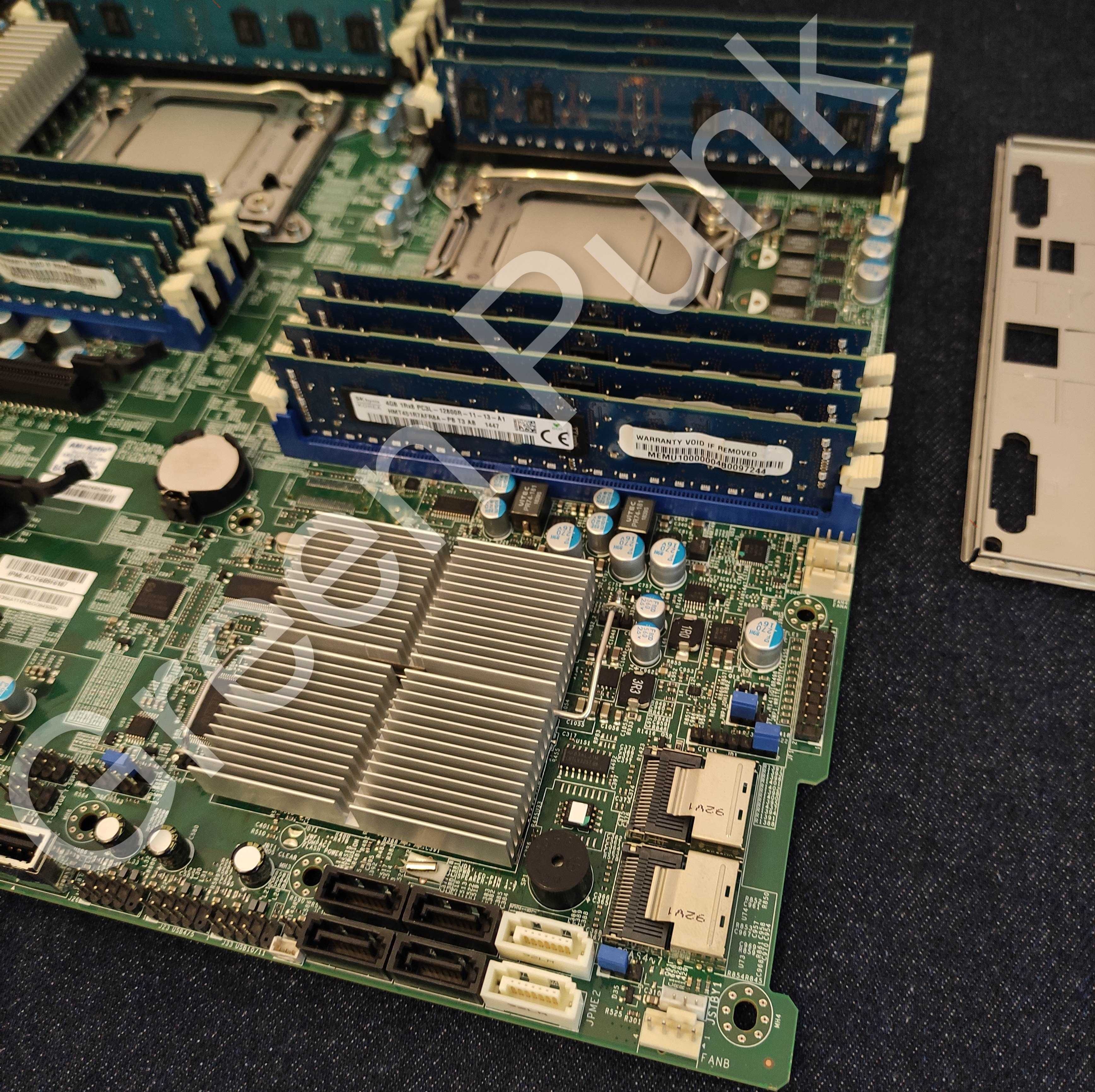 Комплект Матплата Supermicro X9DR3-F + DDR3 64Gb + 2x Xeon 2620