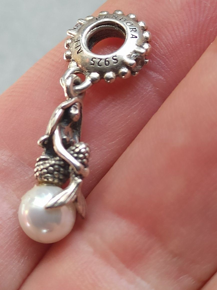 Pandora charms Disney syrenka srebro
