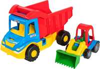 Вантажівка з трактором набір іграшкових машинок