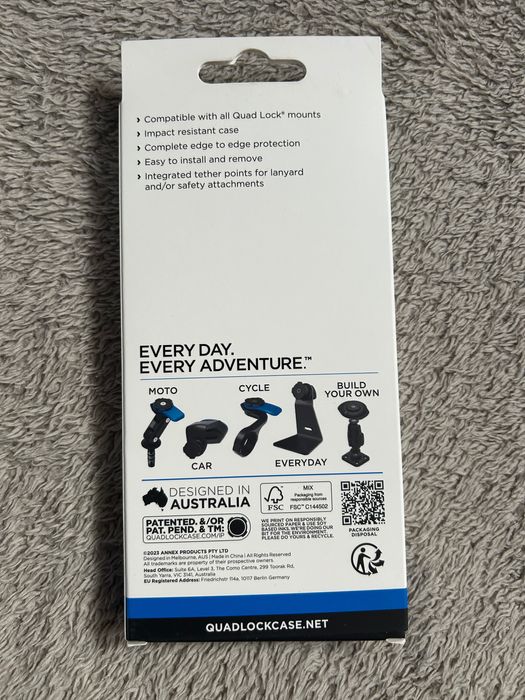 Etui Case na telefon motocyklowy QUAD LOCK iPhone 15 Pro Max