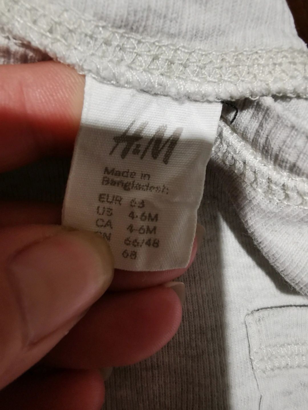 Bluza chłopiec wciągana przez głowę h&m 68 paski napy przy ramieniu