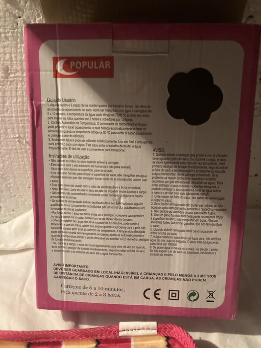 Saco de agua quente eletrico