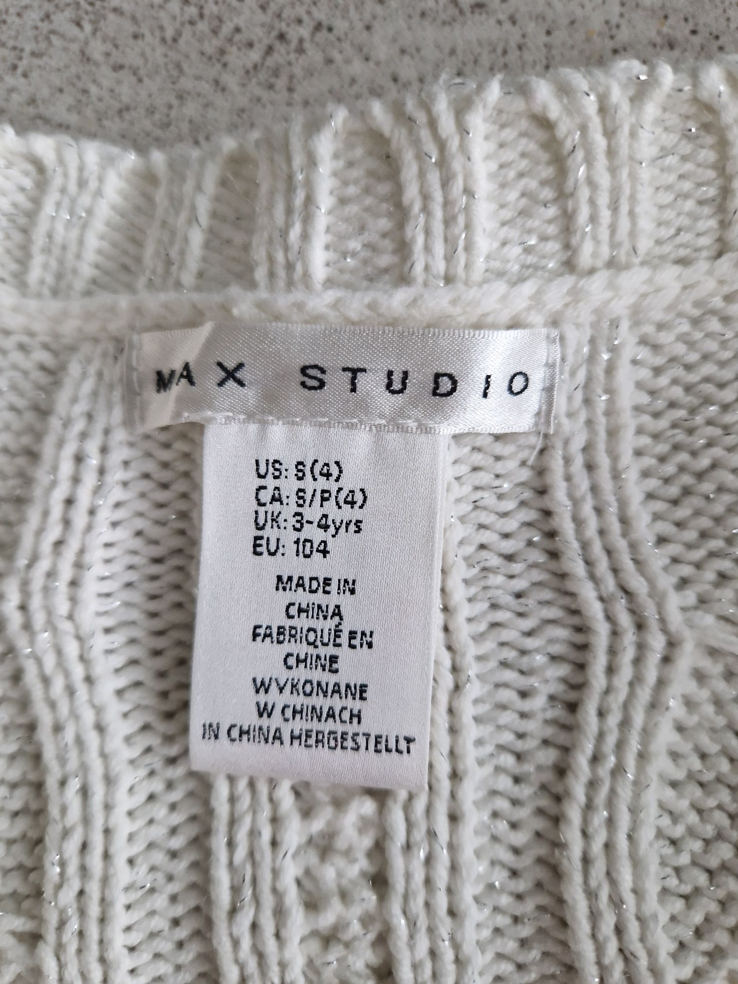 Elegancki sweter kardigan Max Studio rozm 104