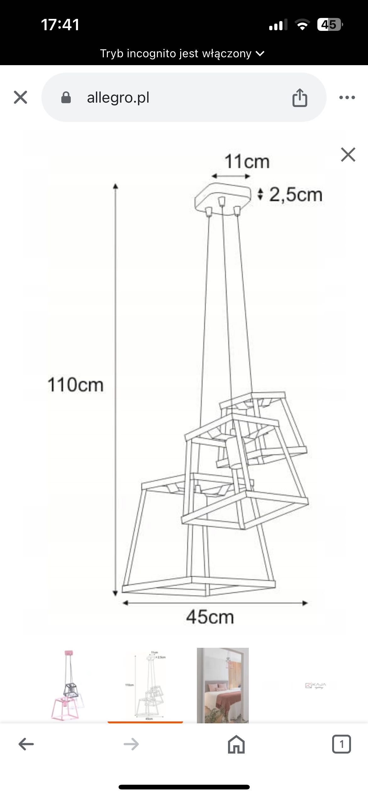 Lampa żyrandol dziewczynka