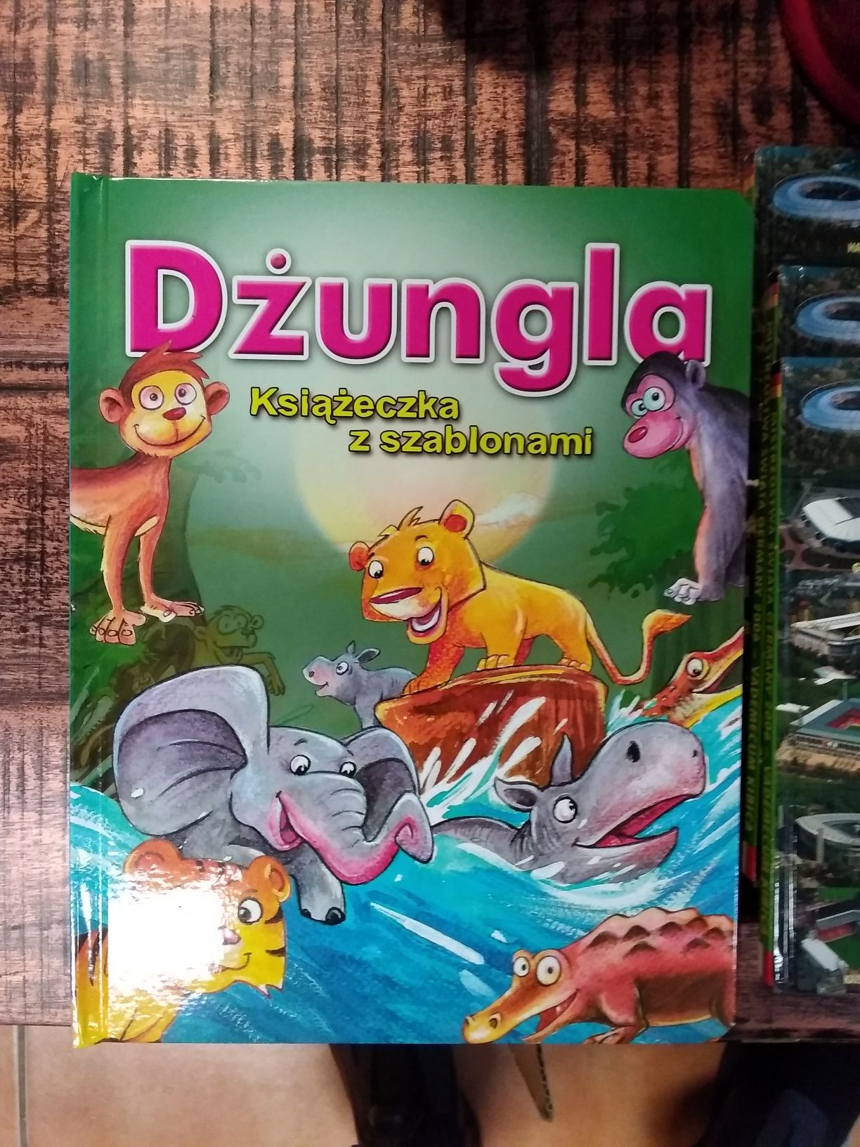 Dżungla książeczka z szablonami dla dzieci okazja