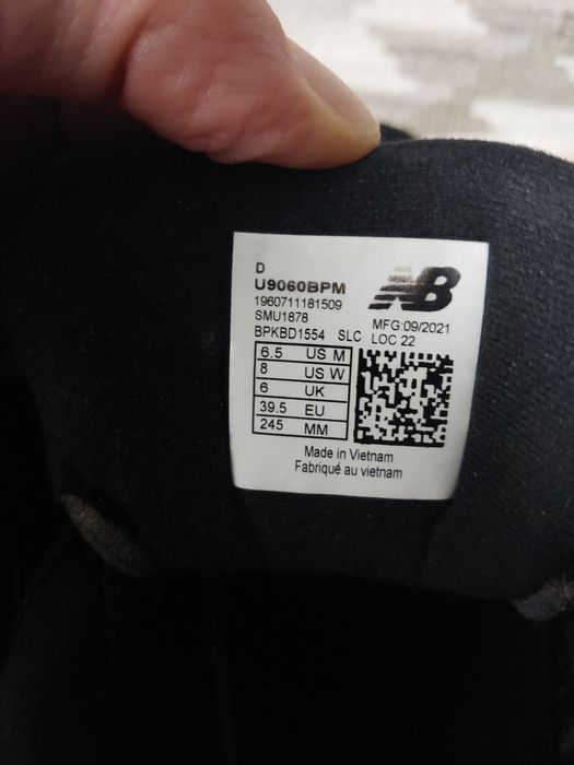 New balance 9060 czarne