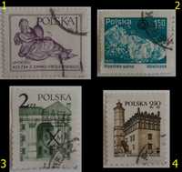 Znaczki pocztowe, Polska 1978-89, 17 sztuk