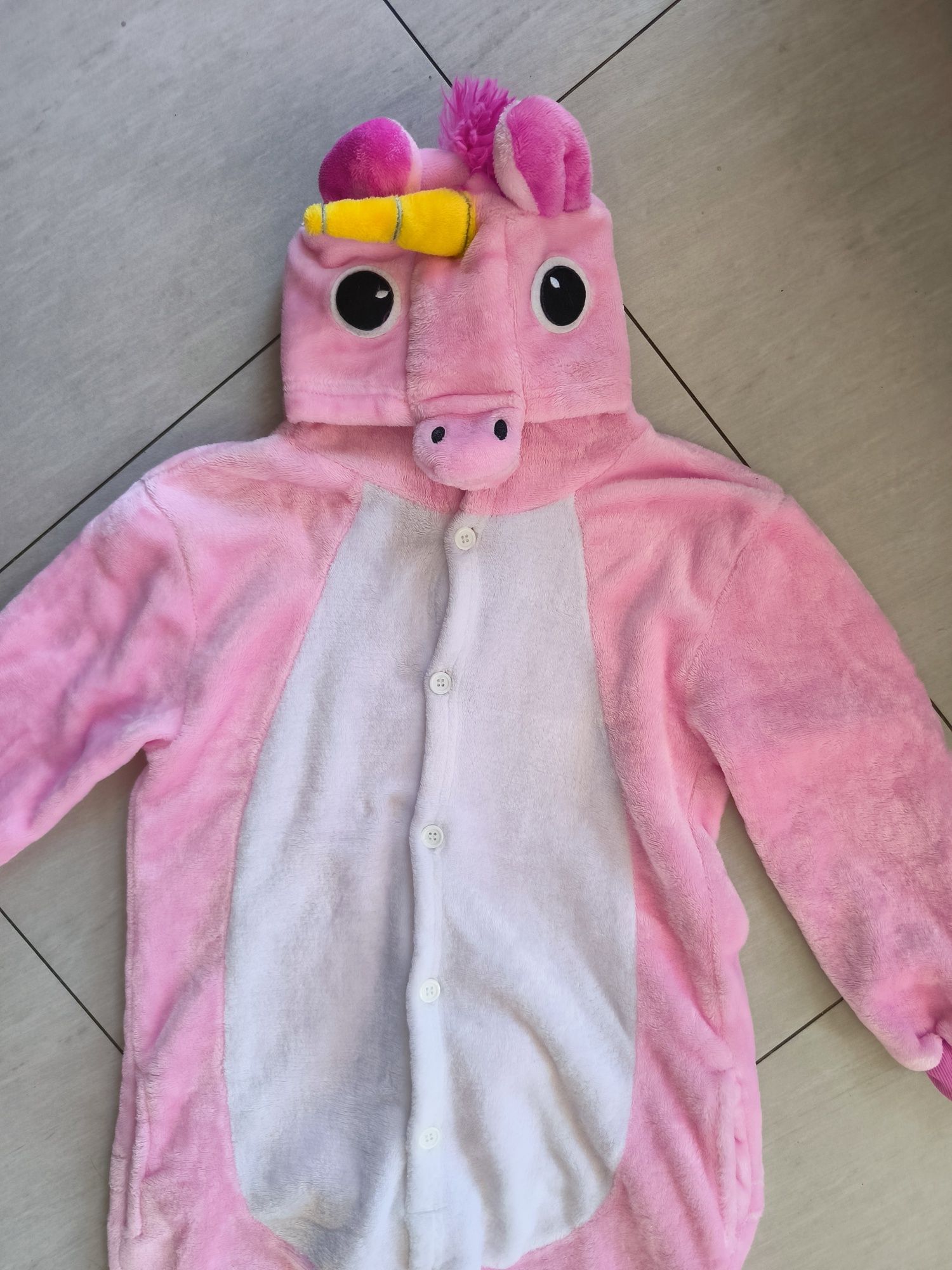 Kigurumi/piżama dziewczęca/kostium unicorm/jednorożec rozm. ok. 122/12