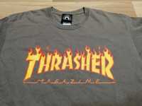 Trasher Flame Logo T-shirt Charcoal M