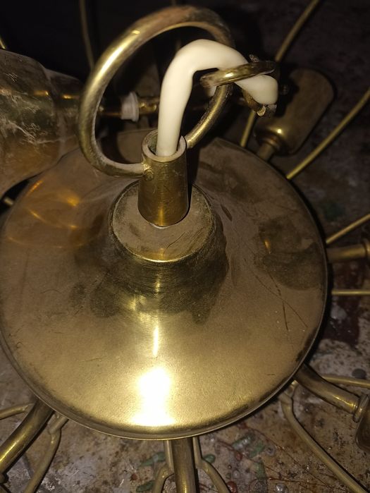 Люстра латунная.