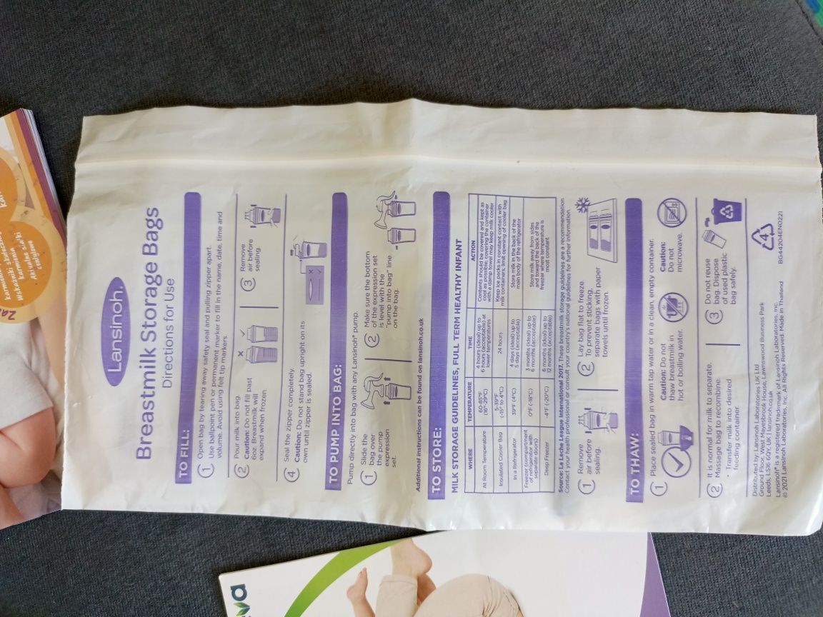 Suszarka na butelki + woreczki do przechowywania mleka