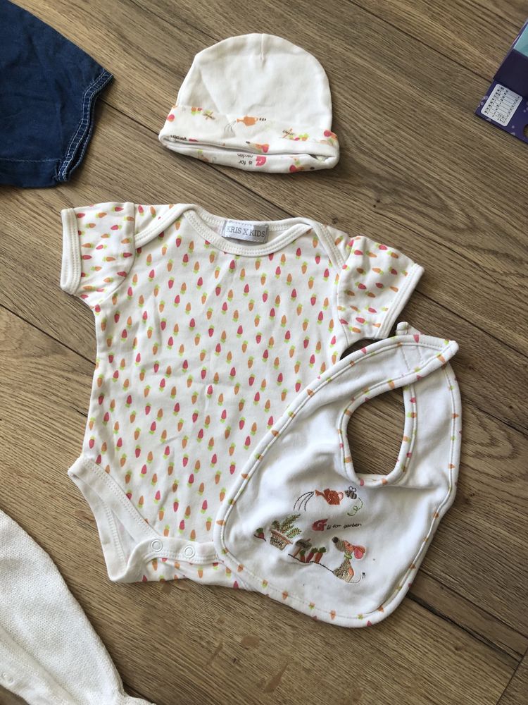 Paka ubranek na wiosne/lato 56/62 nowe