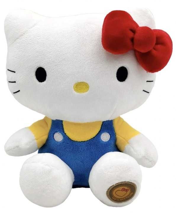 Maskotka pluszak Hello Kitty 24cm torebka ozdobna niebieska chłopak