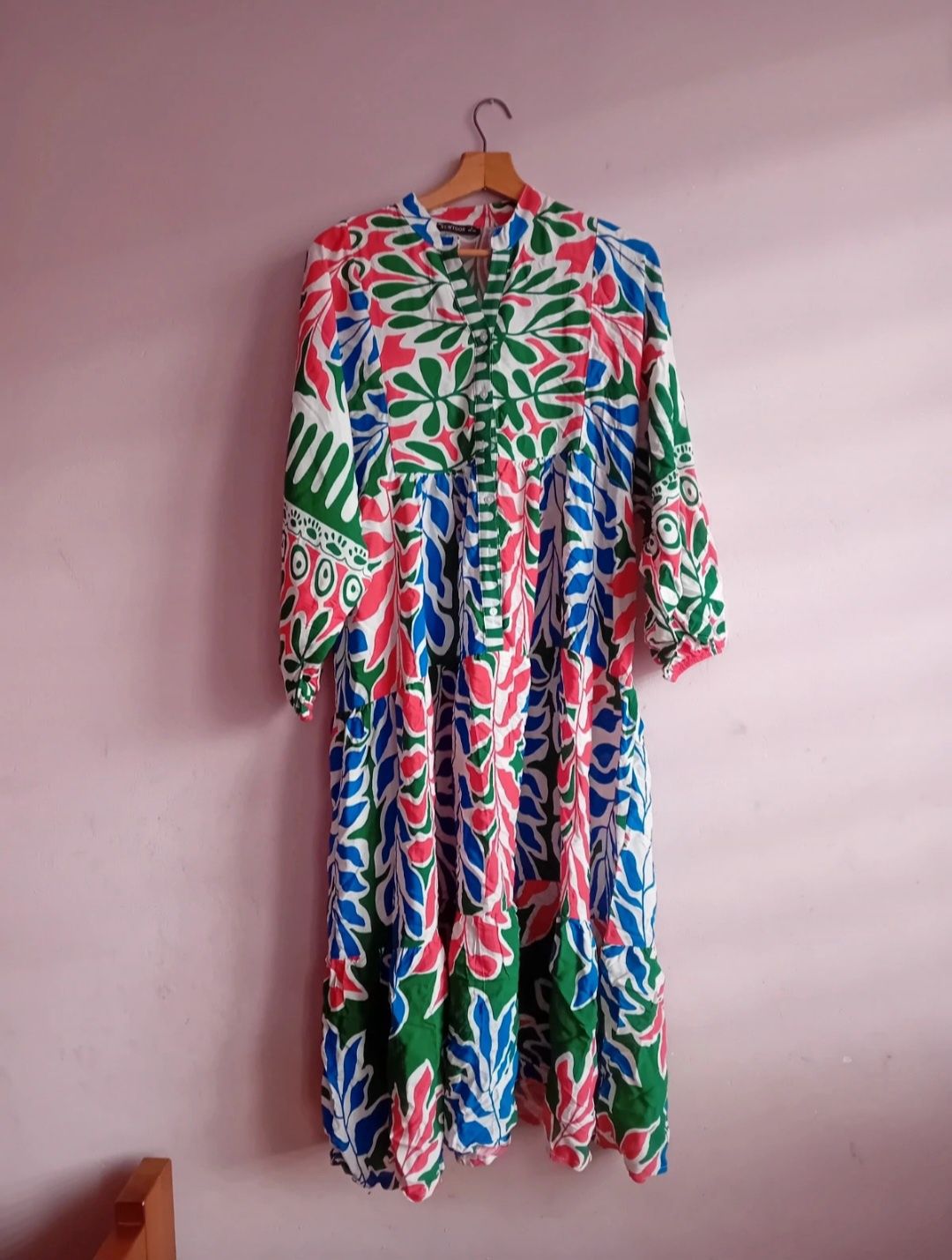 Sukienka maxi 100% wiskoza, plus size, 3XL, 4XL, 5XL