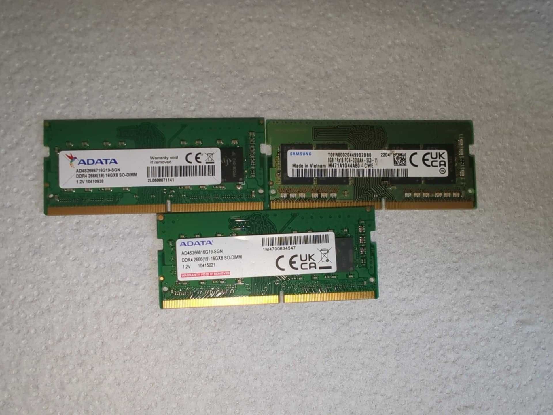 RAM DDR3 DDR4 SODIMM 4GB 8GB 16GB 1600–3200MHz Laptop