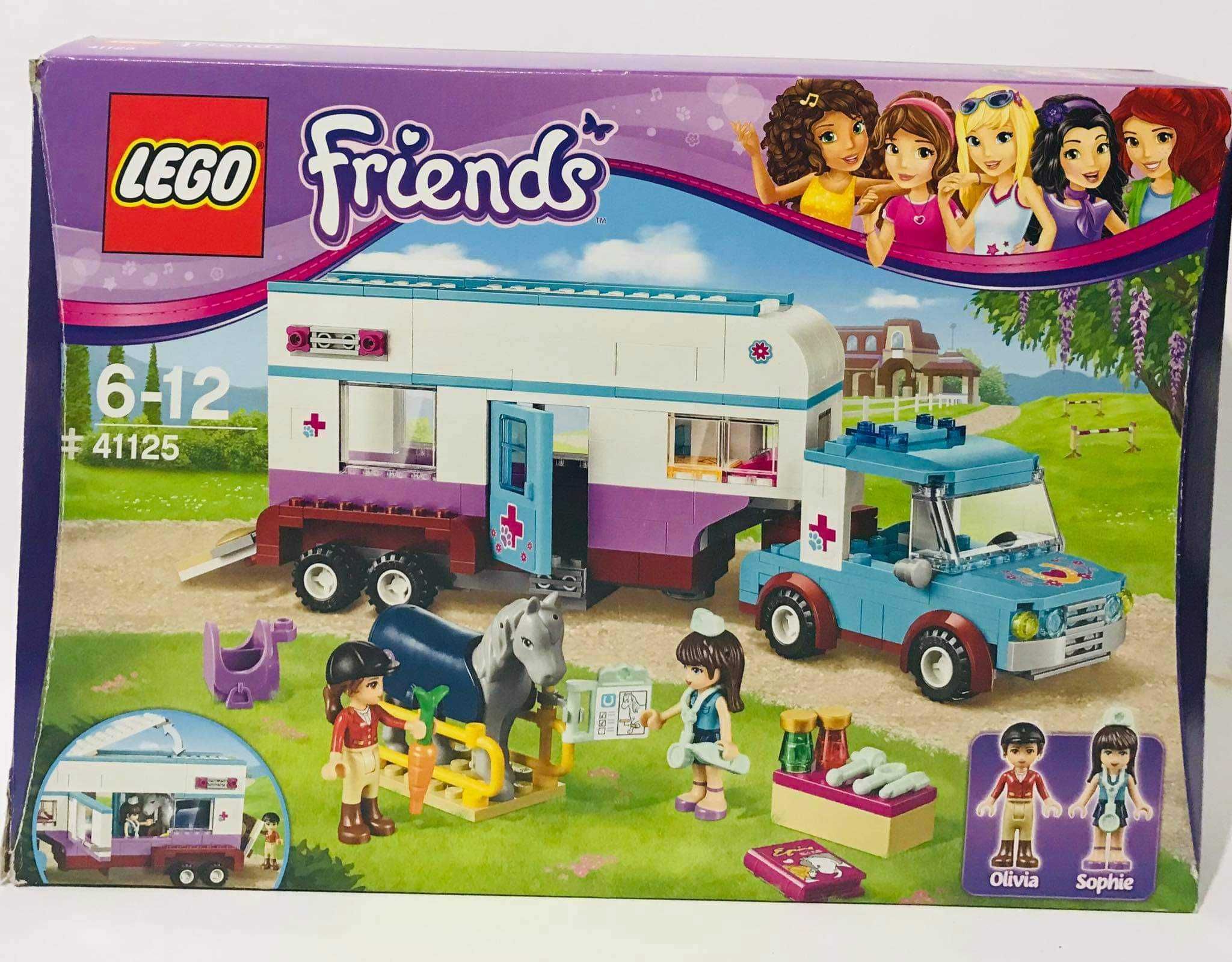 Lego Friends przyczepa lecznica dla koni 41125