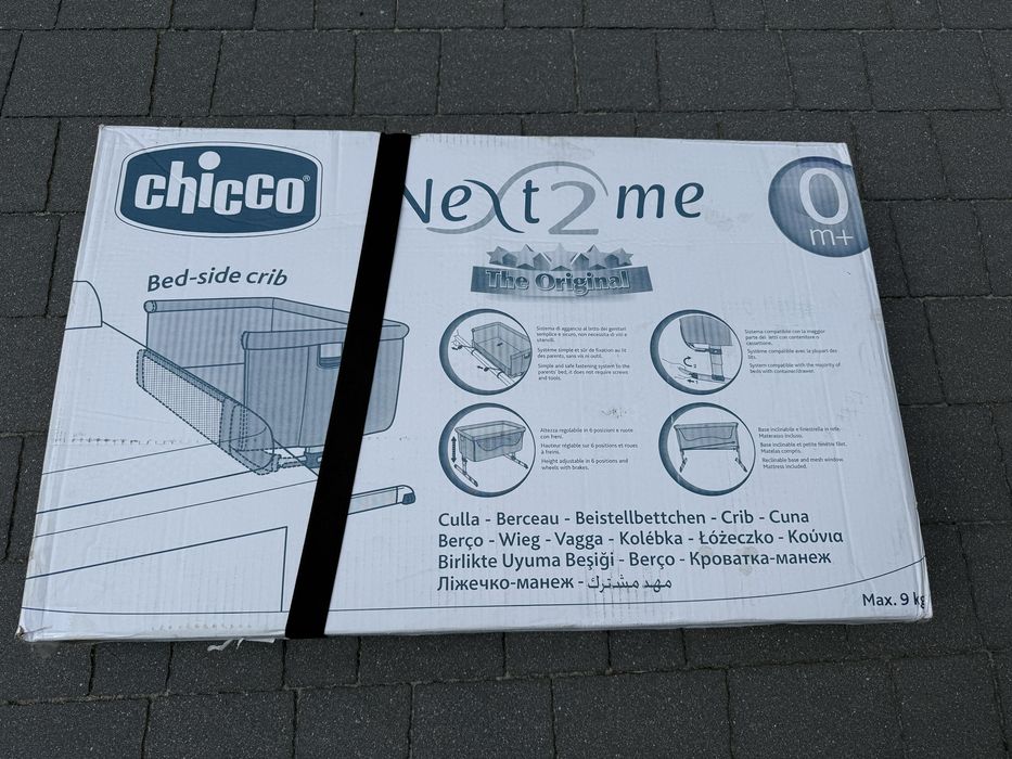 Chicco Next2Me łóżeczko dostawne szare