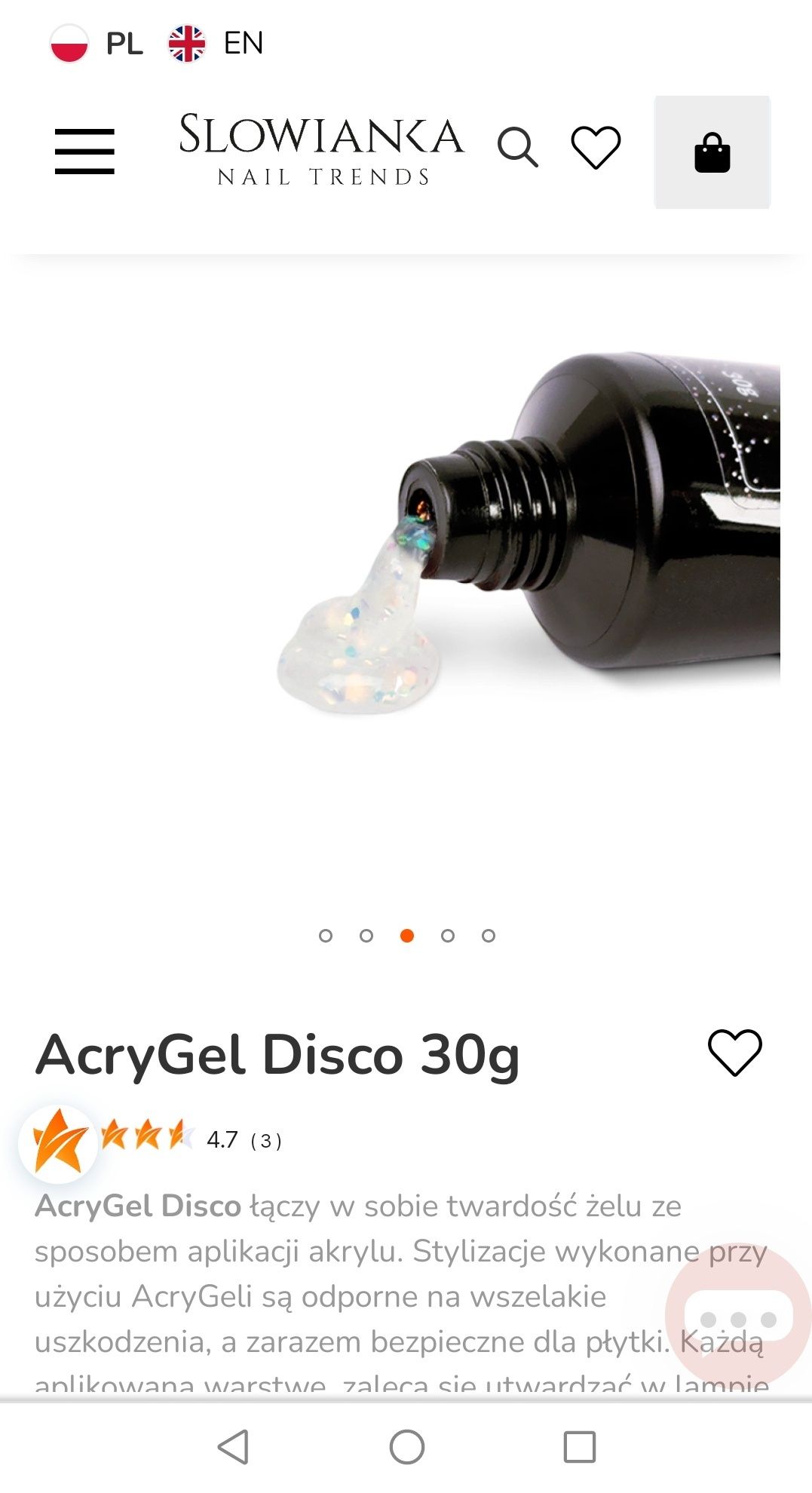 Nowy Akrylozel Disco od Słowianki Nails