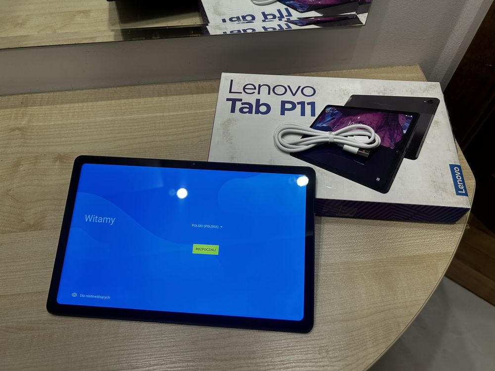 j. NOWY Tablet Lenovo Tab P11 TB-J606F 11" 4/128GB Wi-Fi Szary