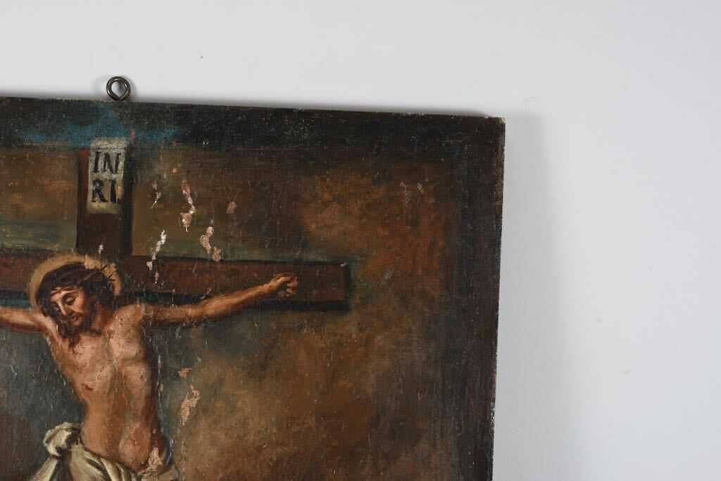 Obraz Chrystusa na krzyżu XVIII wiek.