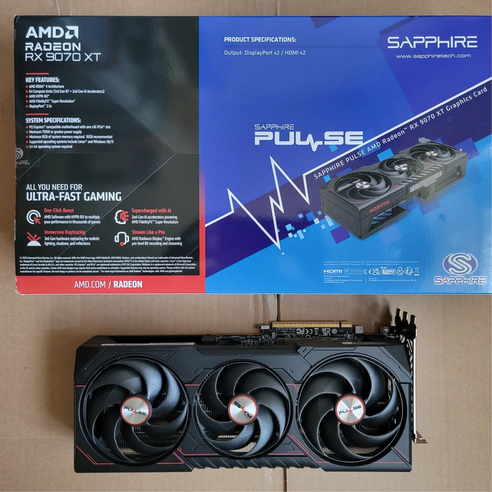 Sapphire rx 9070xt 16gb Pulse