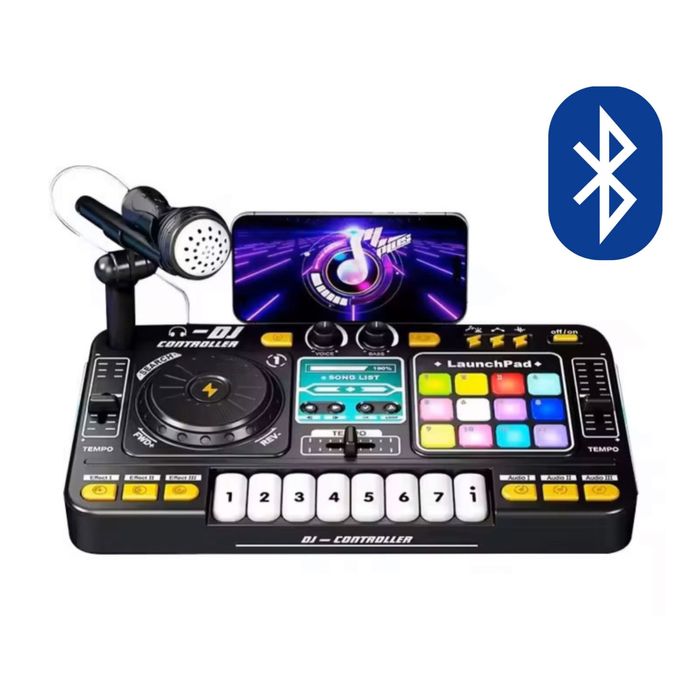 Пульт діджея дитячий з блютузом,синтезатор,DJ пульт,мікшерний,піаніно