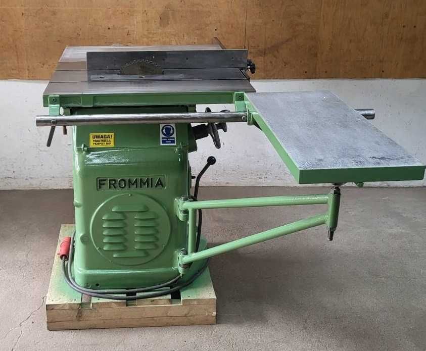 Pilarka Frommia 630 z wózkiem, piła tarczowa, formatowa, silnik 3.0 KW