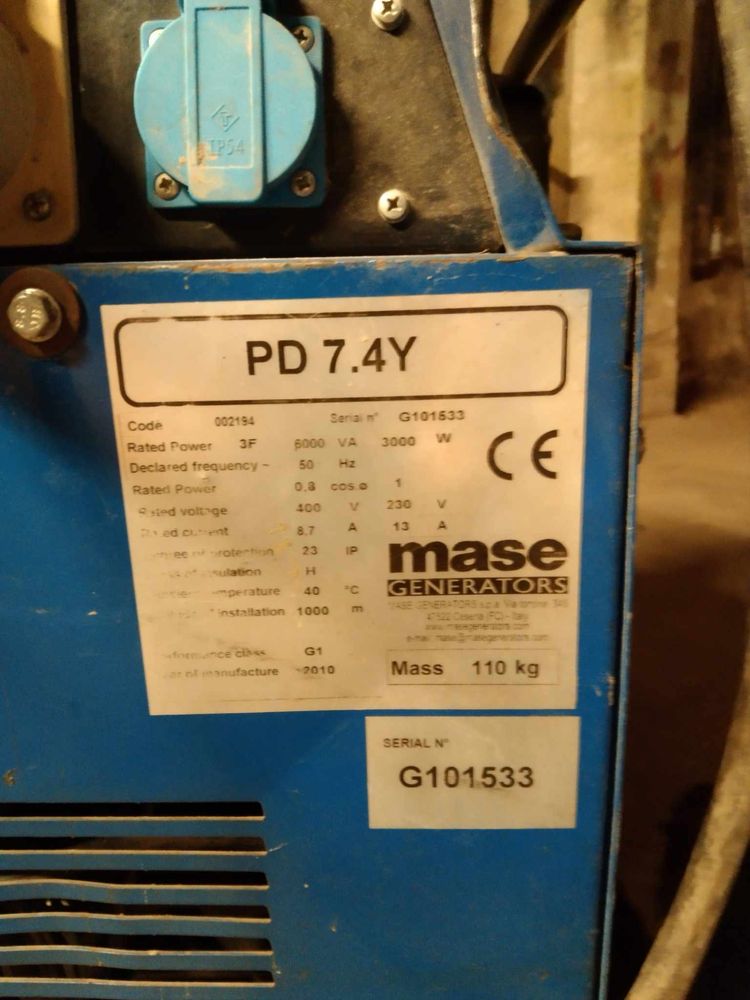 Agregat prądotwórczy mase generator