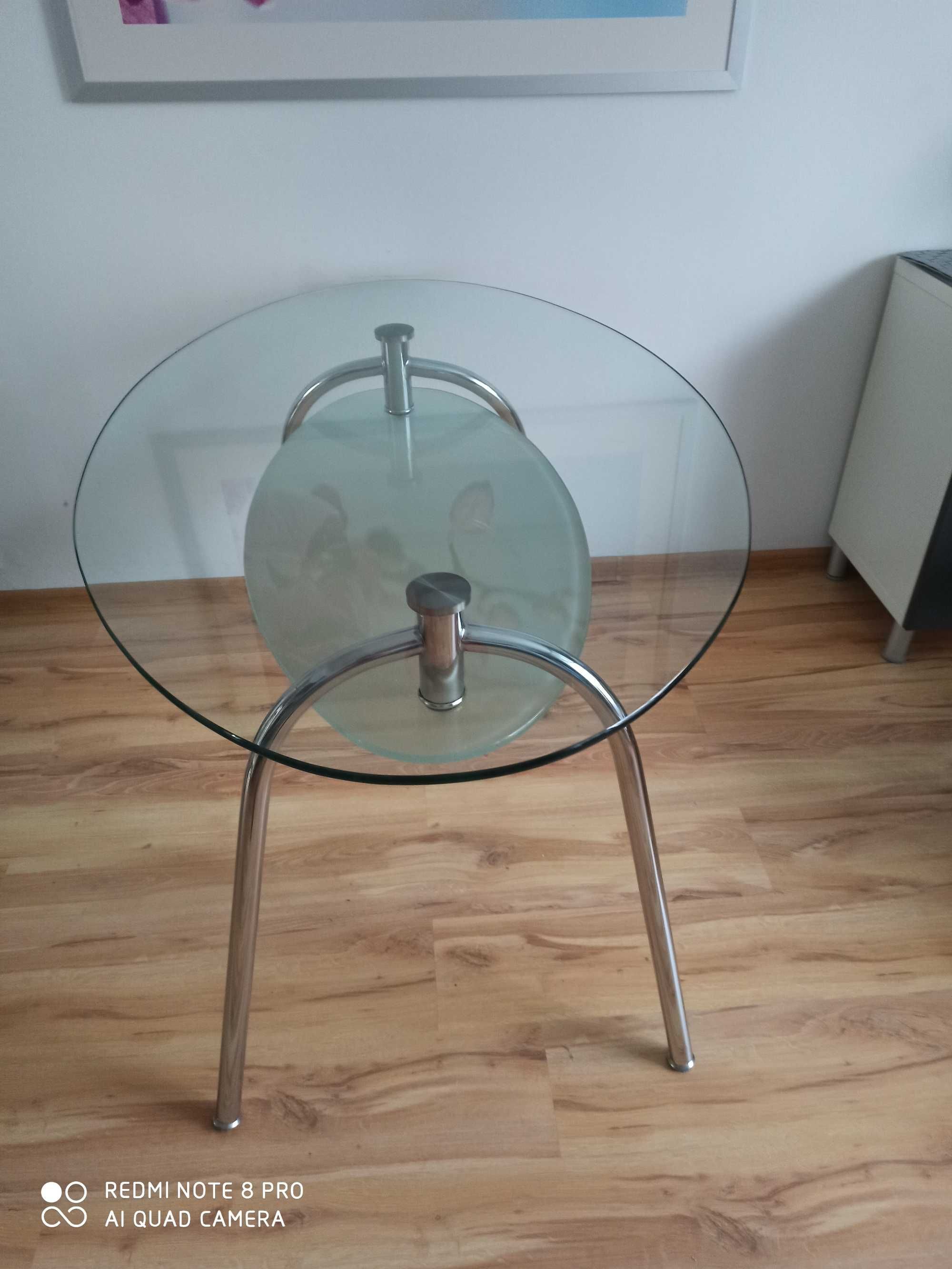 Stół szklany owalny 135x85