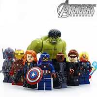 Brinquedo Crianças 8 Super Heróis lego Vingadores Avengers Marvel