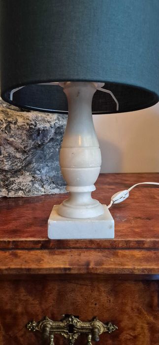 Antyk Lampa lampka z marmuru Francja. Unikat. Hollywood regency design