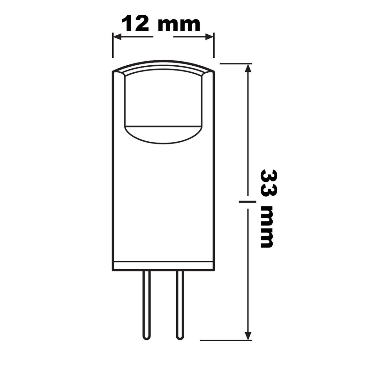 3PAK Żarówka LED G4 KAPSUŁKA 0,9W = 10W