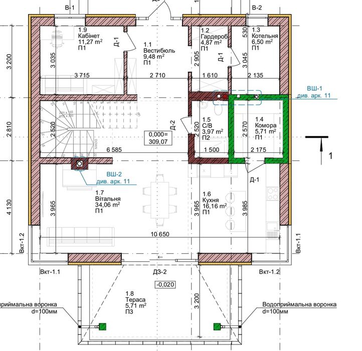 окремого будинку навпроти лісу Лапаївка. Зимноводівська ОТГ.