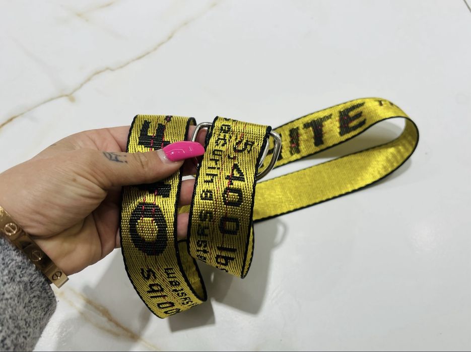 Off white pasek unisex