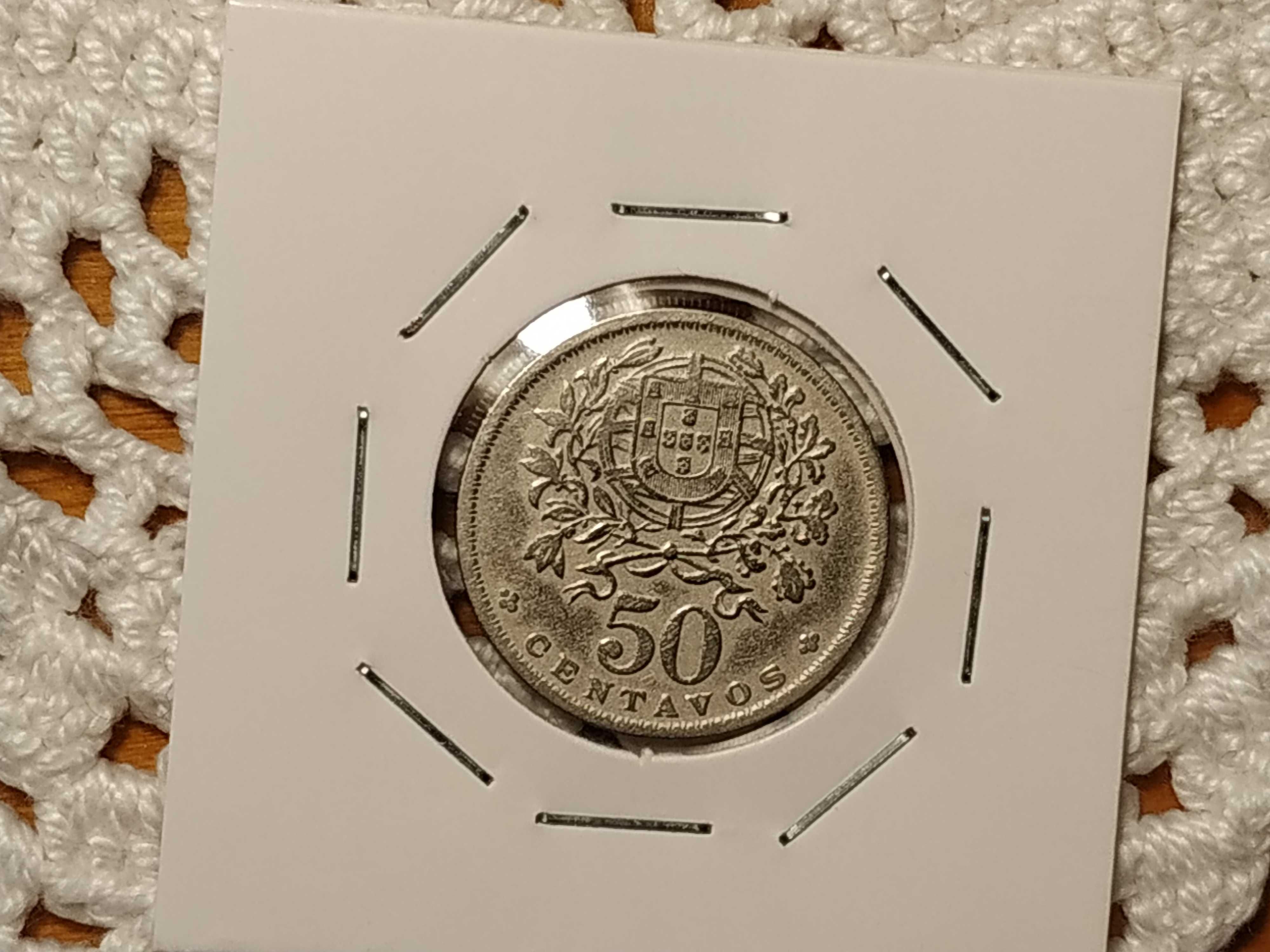 Portugal - moeda de 50 centavos de 1952