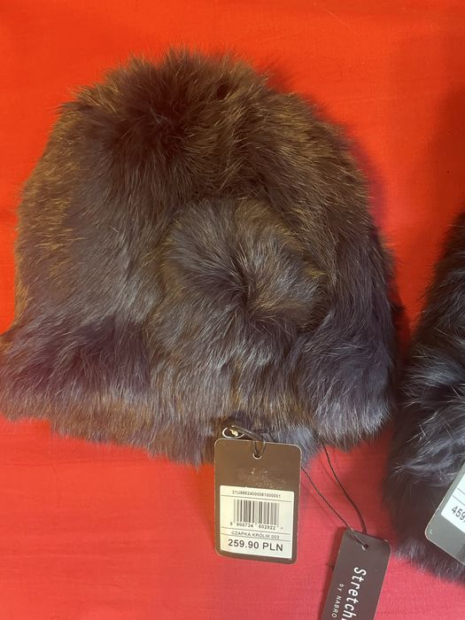 Czapka Ochnik nowa z naturalnego futerka królika
