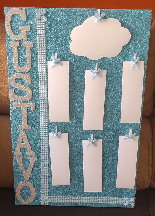Placar para batizado personalizado