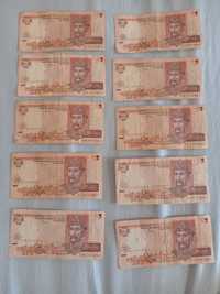 Продам 2 гривні 1994- 2001 рр