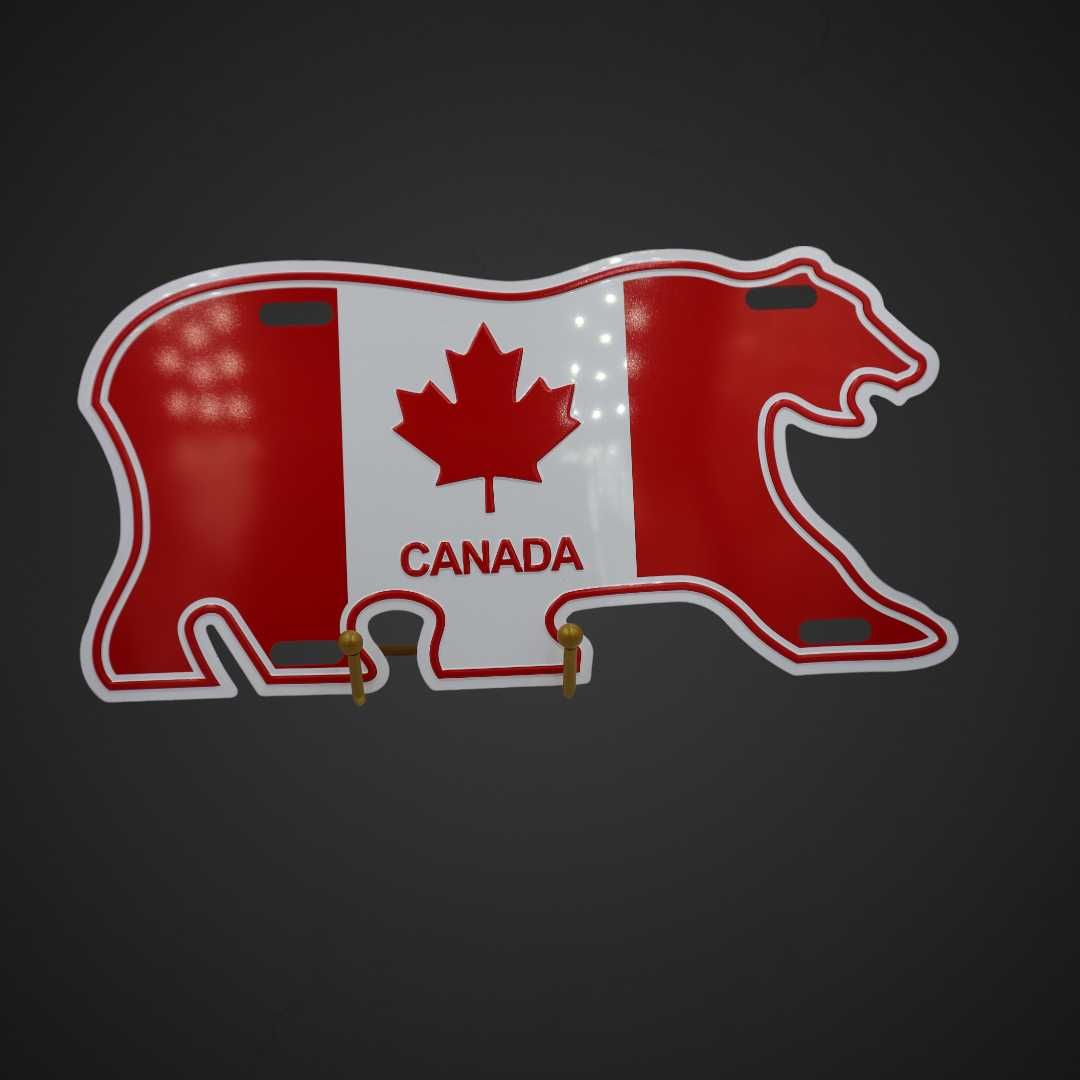 Tablica blaszana Canada Niedźwiedź B41/092903