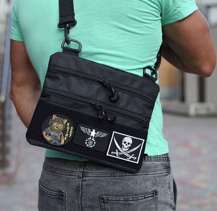 Тактична чорна сумка для прихованого носіння з кобурою Cordura ProGear