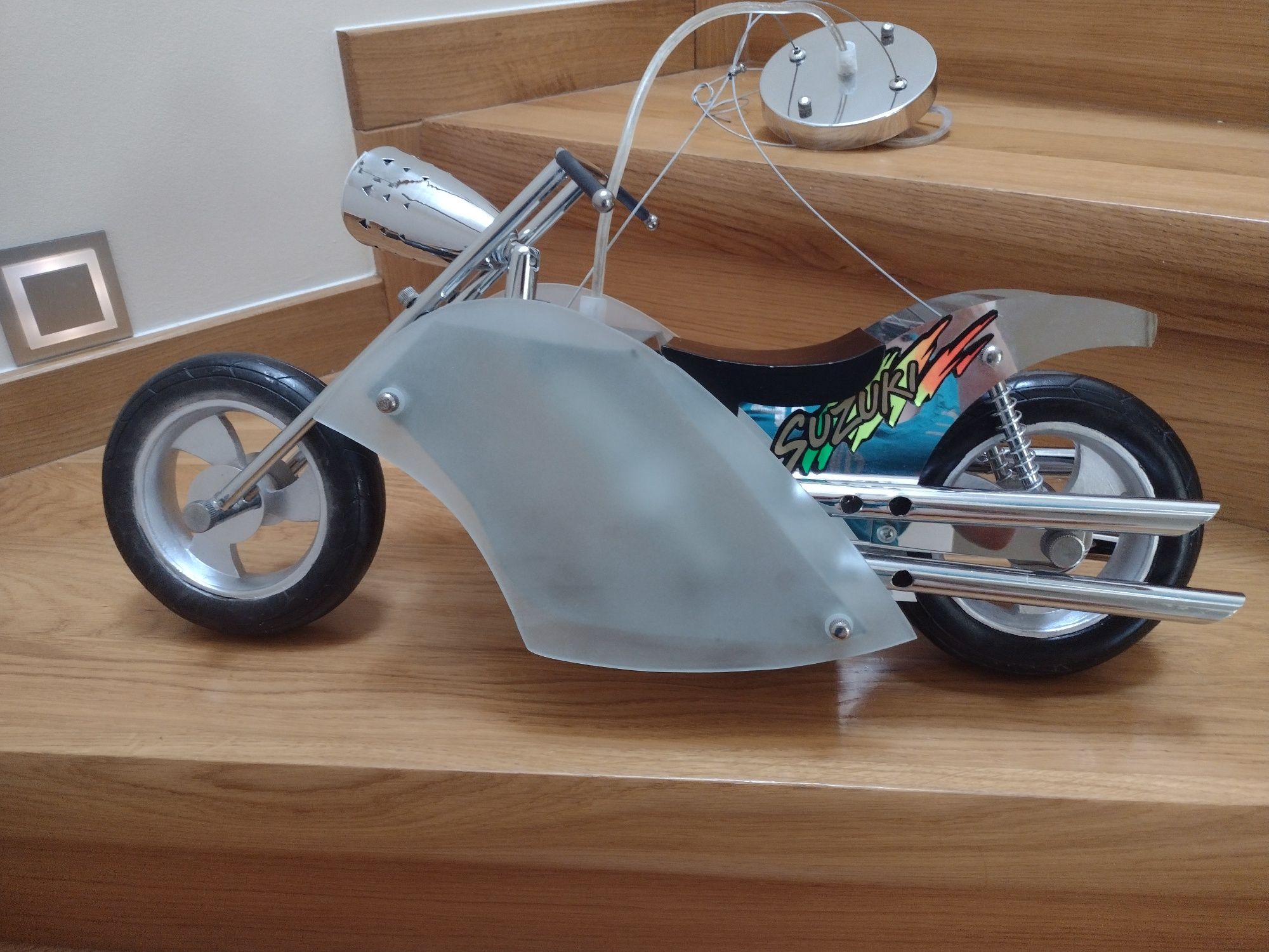 Żyrandol MOTOR MOTOCYKL z pilotem