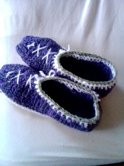 Теплые следки ручной работы.