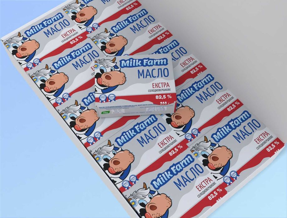 Масло солодковершкове Екстра 82,5% ТМ Milk Farm фасоване 4кг (20 шт)